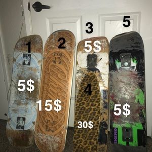 Skateboard parts